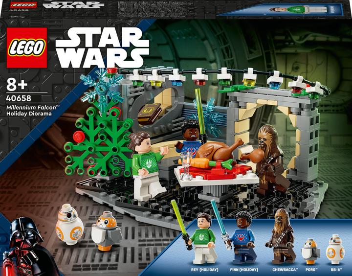 Image du produit LEGO Star Wars Faucon Millénium Diorama de Noël (40658, LEGO Star Wars)