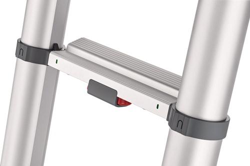 Produktbild Hailo FlexLine, Alu-Sicherheits-Teleskopleiter, 13 Sprossen (Anlegeleiter, 380 cm)