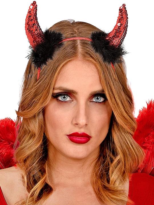 Actual product image Widmann Devil with sequins