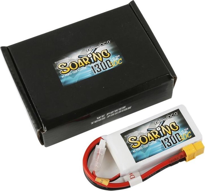 Immagine prodotto Gens Ace Batteria RC LiPo 1300 mAh 7,4 V 30 C Soaring (7.40 V, 1300 mAh)