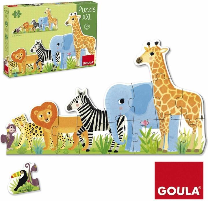 Produktbild Jumbo Puzzle XXL Dschungel, von klein.D53426 (16 Teile)