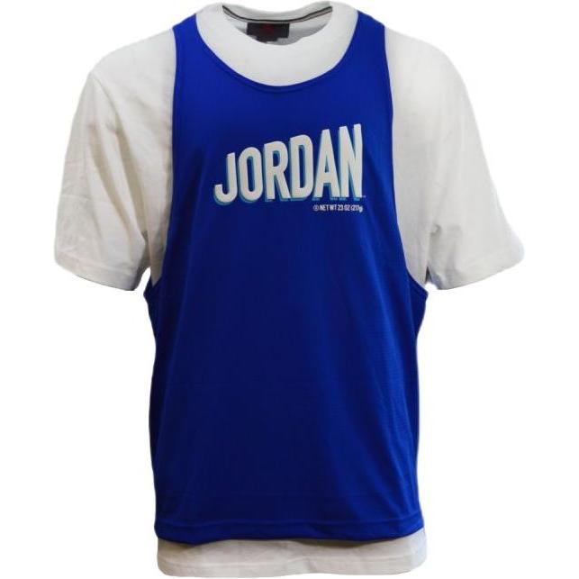 Air Jordan, Uomini, Maglietta sportiva, Jordan Flight MVP Men's T-Shirt Blue - DV7604-100 (XL), Blu, Bianco, XL