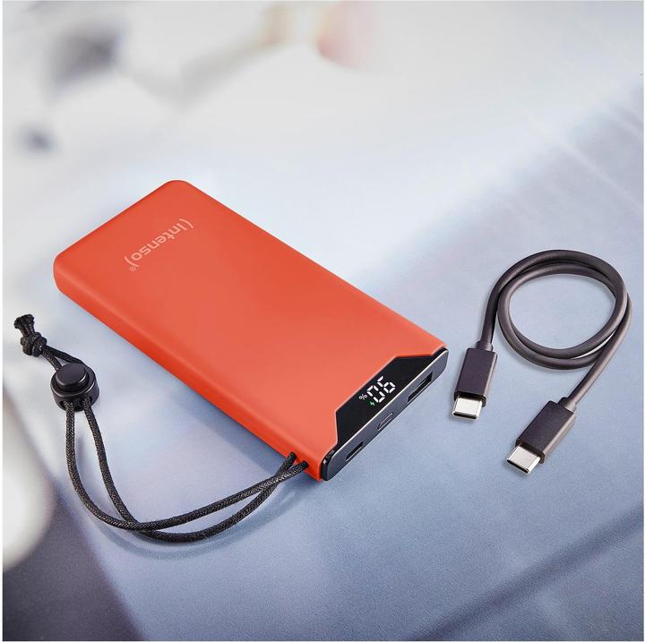 Image du produit Intenso Powerbank F10000 Orange (orange, 10 000 mAh, PD 3.0, Quick Charge 3.0) (10000 mAh, 20 W, 20 Wh)