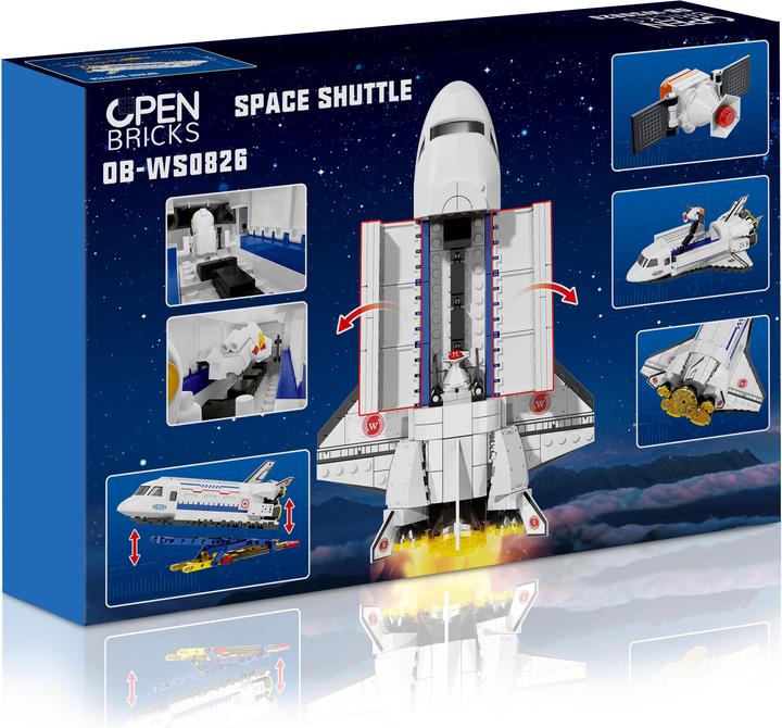 Actual product image Open Bricks OB-WS0826 Space shuttle kit