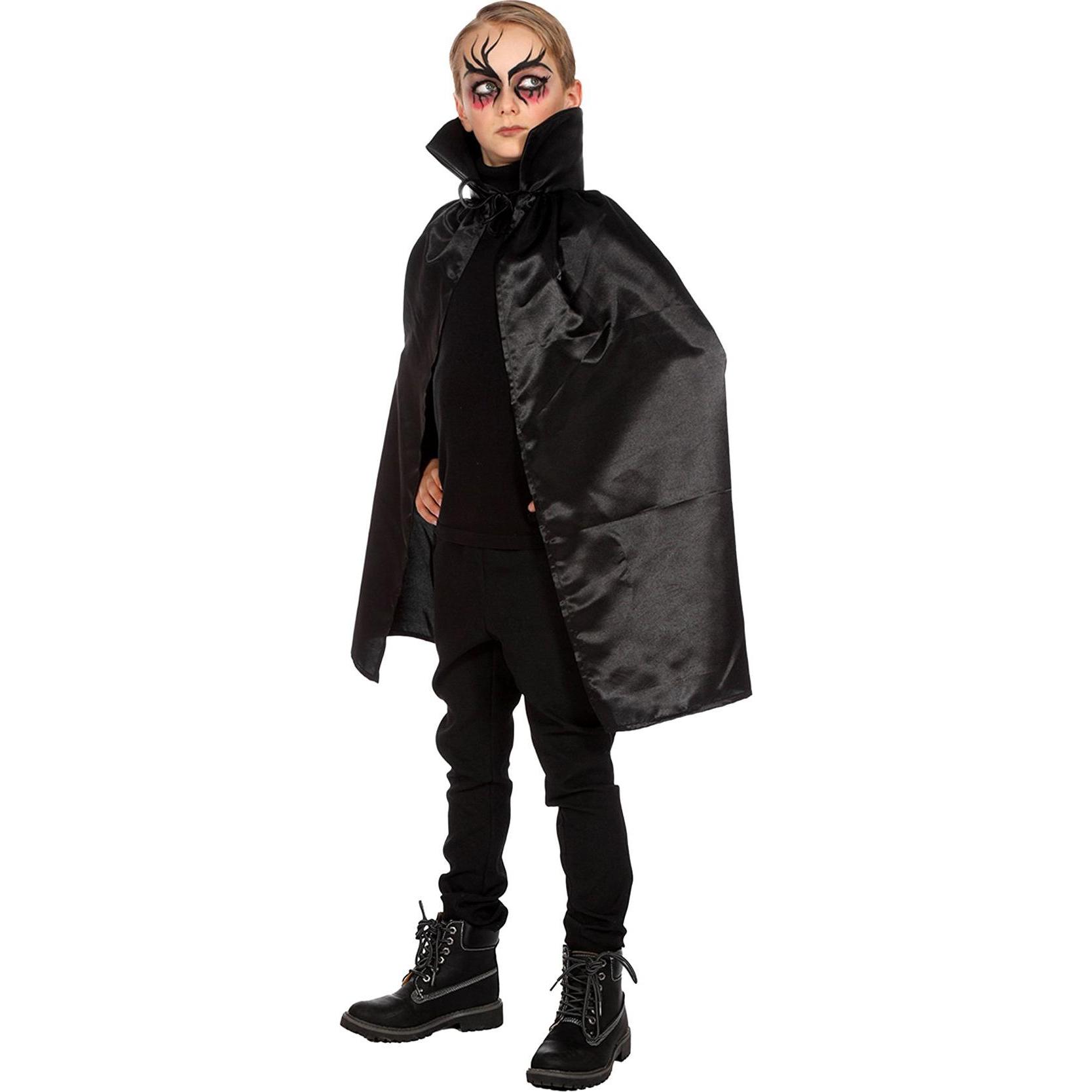 Thumbnail - Metamorph Schwarzes Vampircape für Kinder (One Size)