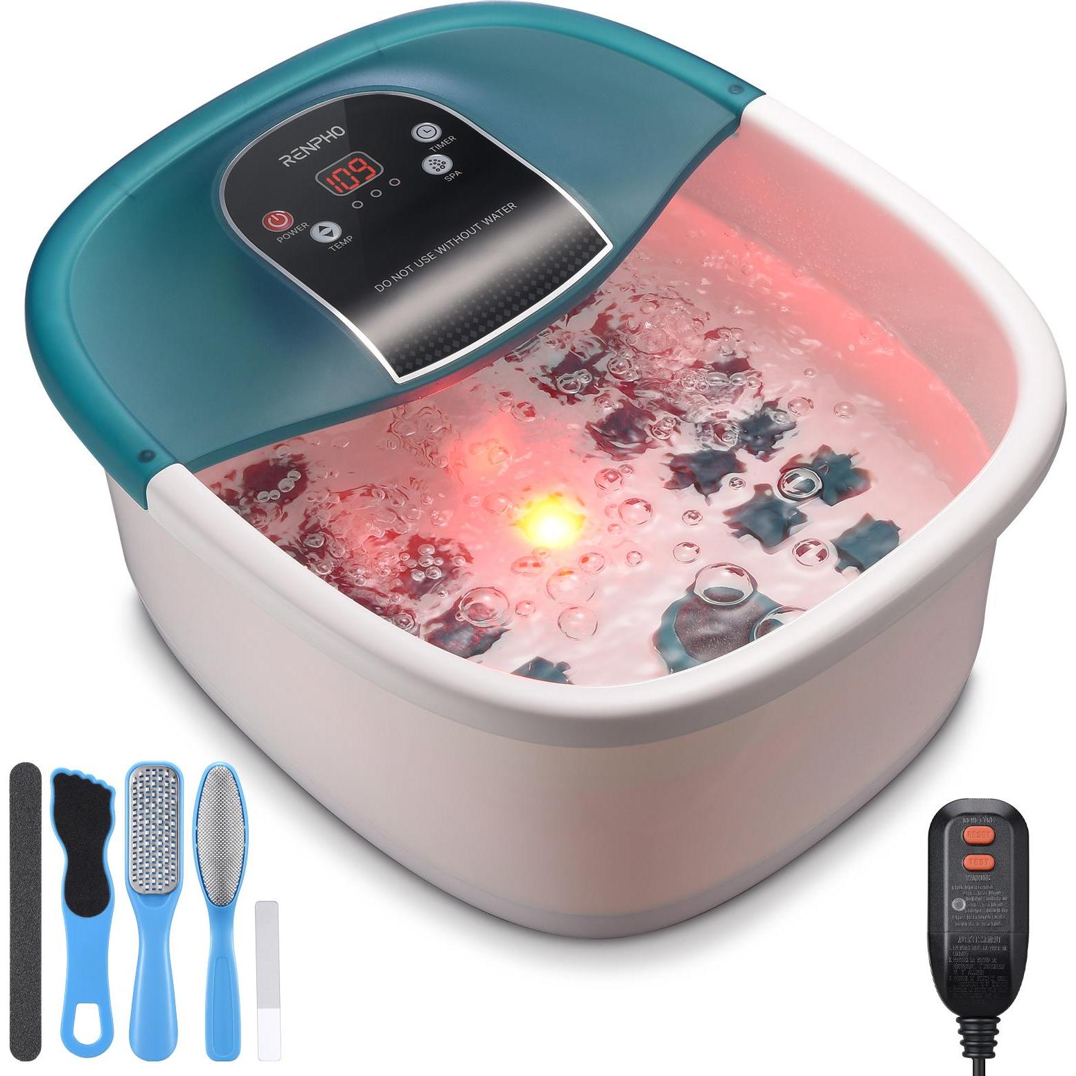 Renpho, Massaggiatore, Foot Spa Bath Massager, PEU-R-X002-GN