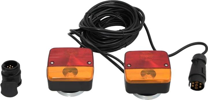 Produktbild VidaXL Anhängerleuchten 2 Stk. Rot 10,5x7,5x10 cm 12V