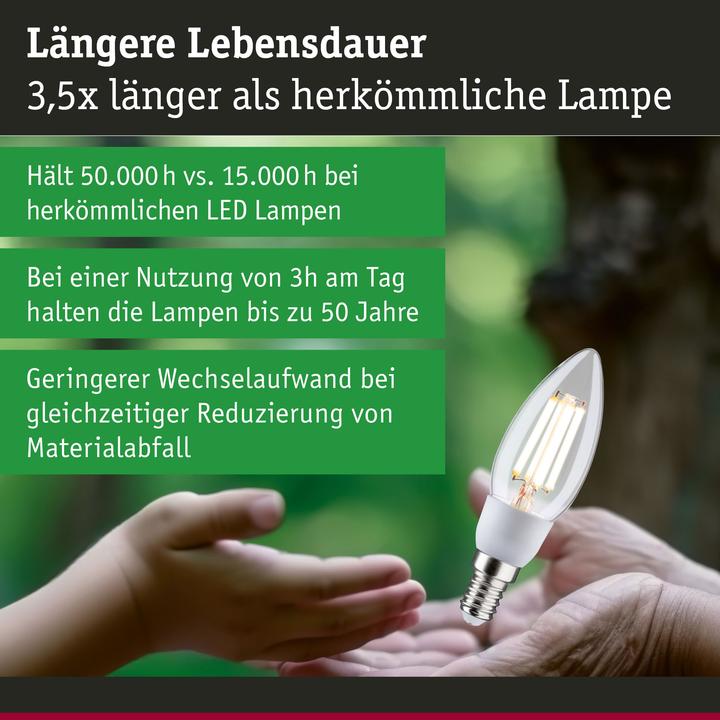 Produktbild Paulmann Kerze Eco-Line Filament (E14, 2.50 W, 525 lm, 1 x, A)