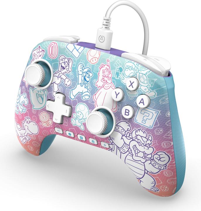 PowerA NSW2 Controller Advantage wired Mushroom Kingdom (Switch 2)