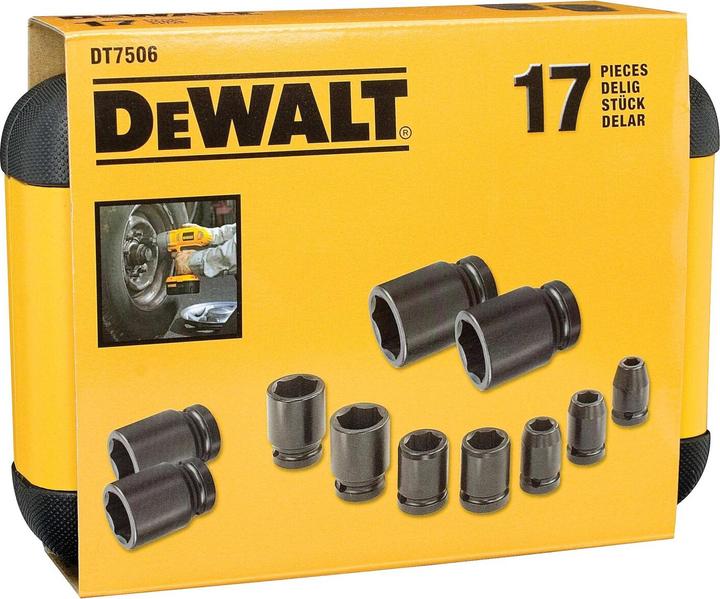 Produktbild DeWalt 17tlg. Schlagschrauber Nüsse Set