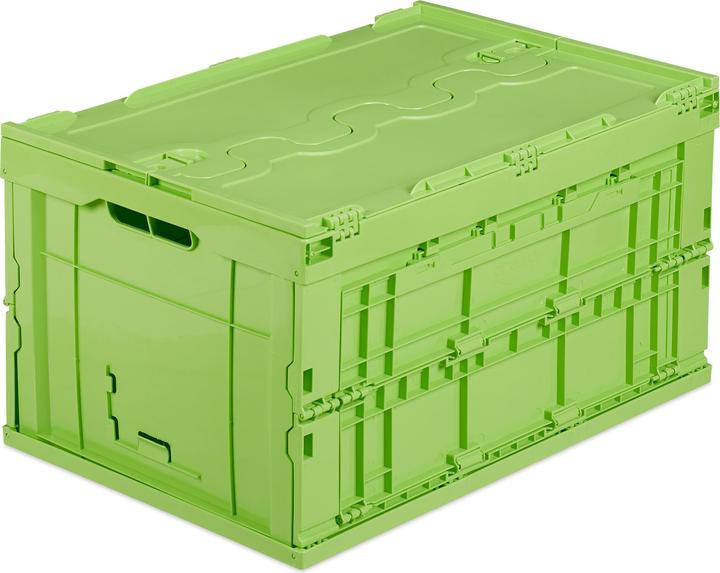 Immagine prodotto Relaxdays Box pieghevole da 60 l con coperchio (58,5 x 39,5 x 32,5 cm, 75 l)