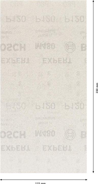 Produktbild Bosch Professional Zubehör EXPERT M480 Schleifnetz für Schwingschleifer, 115 x 230 mm, G 120, 10-tlg. (120)