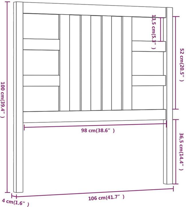 Actual product image VidaXL Lior (106 x 4 x 100 cm)