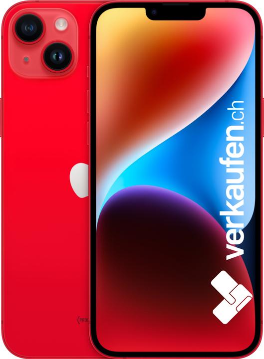 Actual product image verkaufen.ch iPhone 14 Plus (256 GB, Red, 6.70", SIM + eSIM, A / Like new)