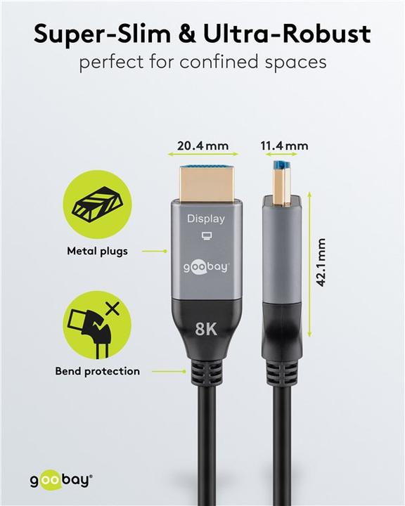 Produktbild Goobay Optisches Hybrid Ultra High-Speed HDMI-Kabel AOC (20 m)
