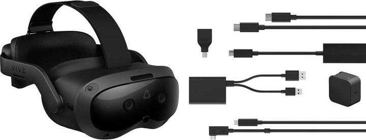 Actual product image HTC Vive Focus Vision Consumer Edition + Vive Wired Streaming Kit Virtual Reality Glasses Black 128 GB (128 GB)