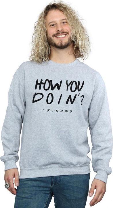 Immagine prodotto Friends How You Doin? Boyfriend Fit Felpa Uomo (M)