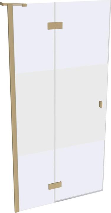 Actual product image Hüppe SolvaPro partially framed swing door, 4-corner, with fixed segment, left-hand mounting, width: 1000m (211 cm, 100 cm)