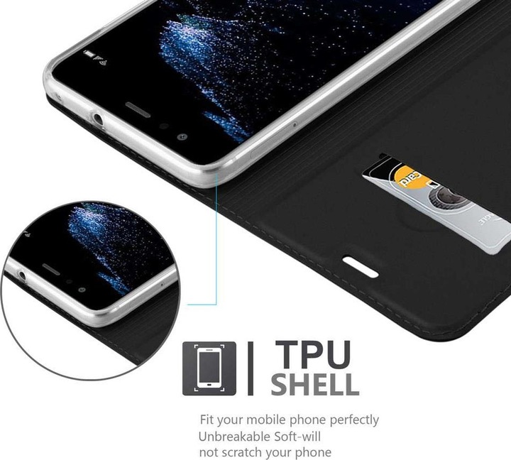 Actual product image Cadorabo Book Classy Style Cover (Huawei P10 Lite)