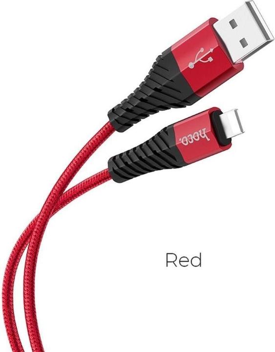 Image du produit Hoco Câble USB A vers Lightning 2,4 X38 1 m rouge (1 m)