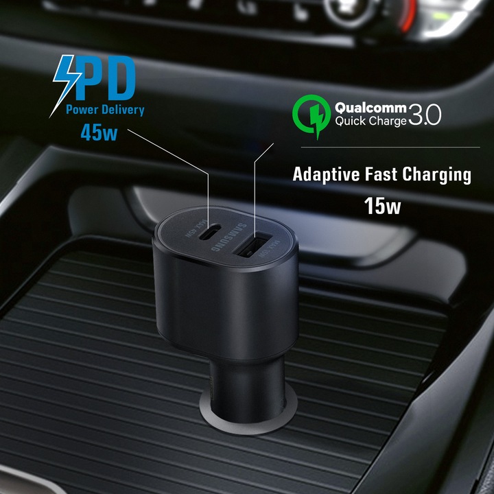 Immagine prodotto Samsung Caricabatterie rapido per auto doppio