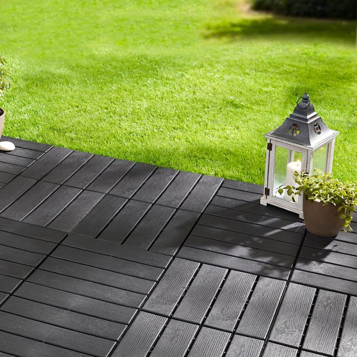 Actual product image Angela Bruderer Bodenplatten anthrazit, 4 Stk.