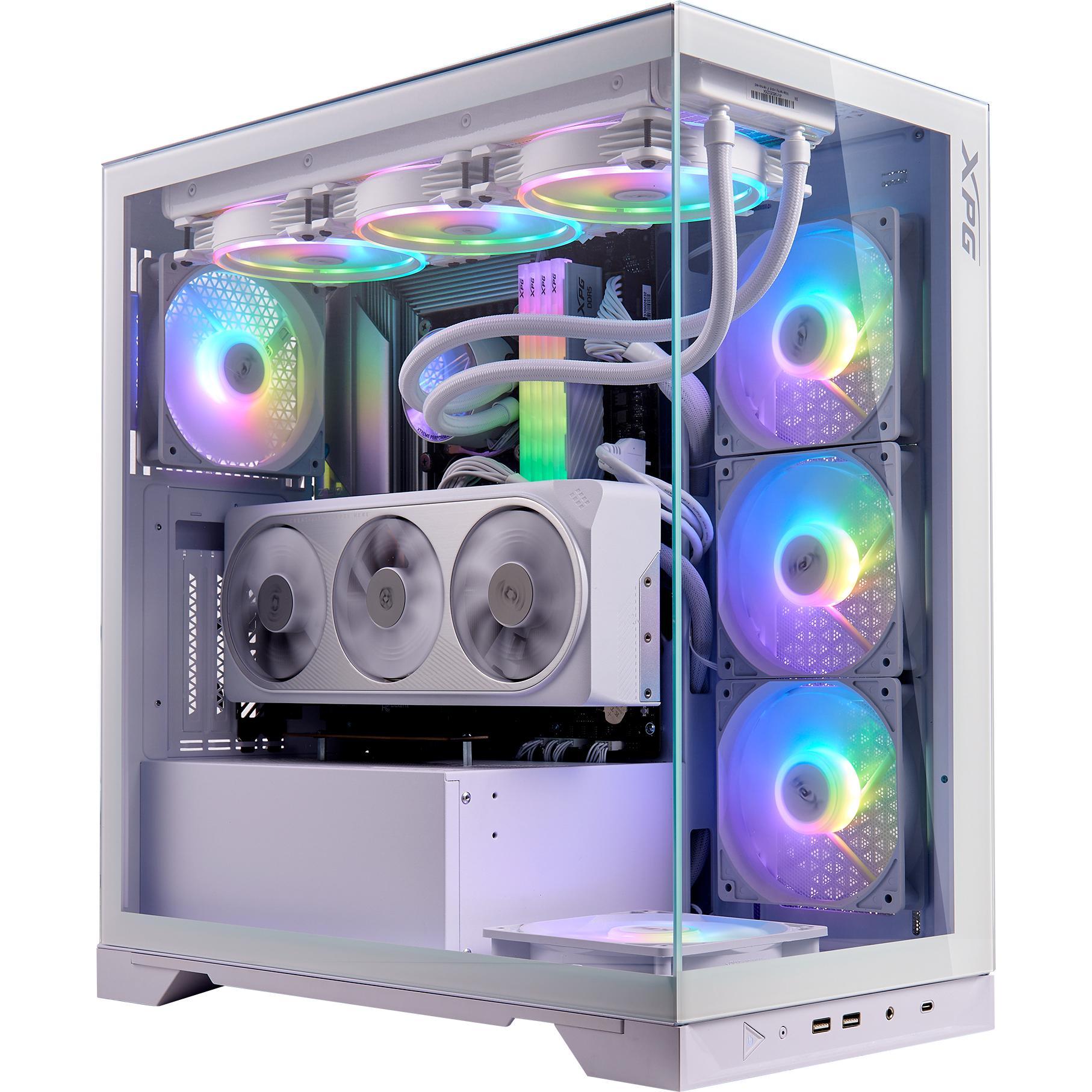 Adata XPG INVADER X/Midi Tower/Transpar./B??l?? (ATX, Mini-ITX, mATX), PC Gehäuse, Weiss