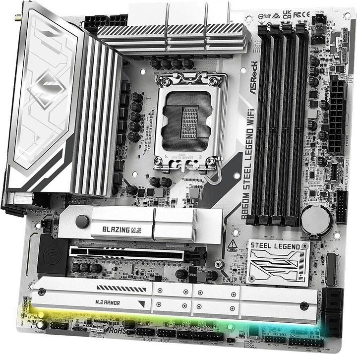Produktbild AsRock B860M Steel Legend WiFi DDR5 Intel S retail (Socket S1, Intel B860, mATX)
