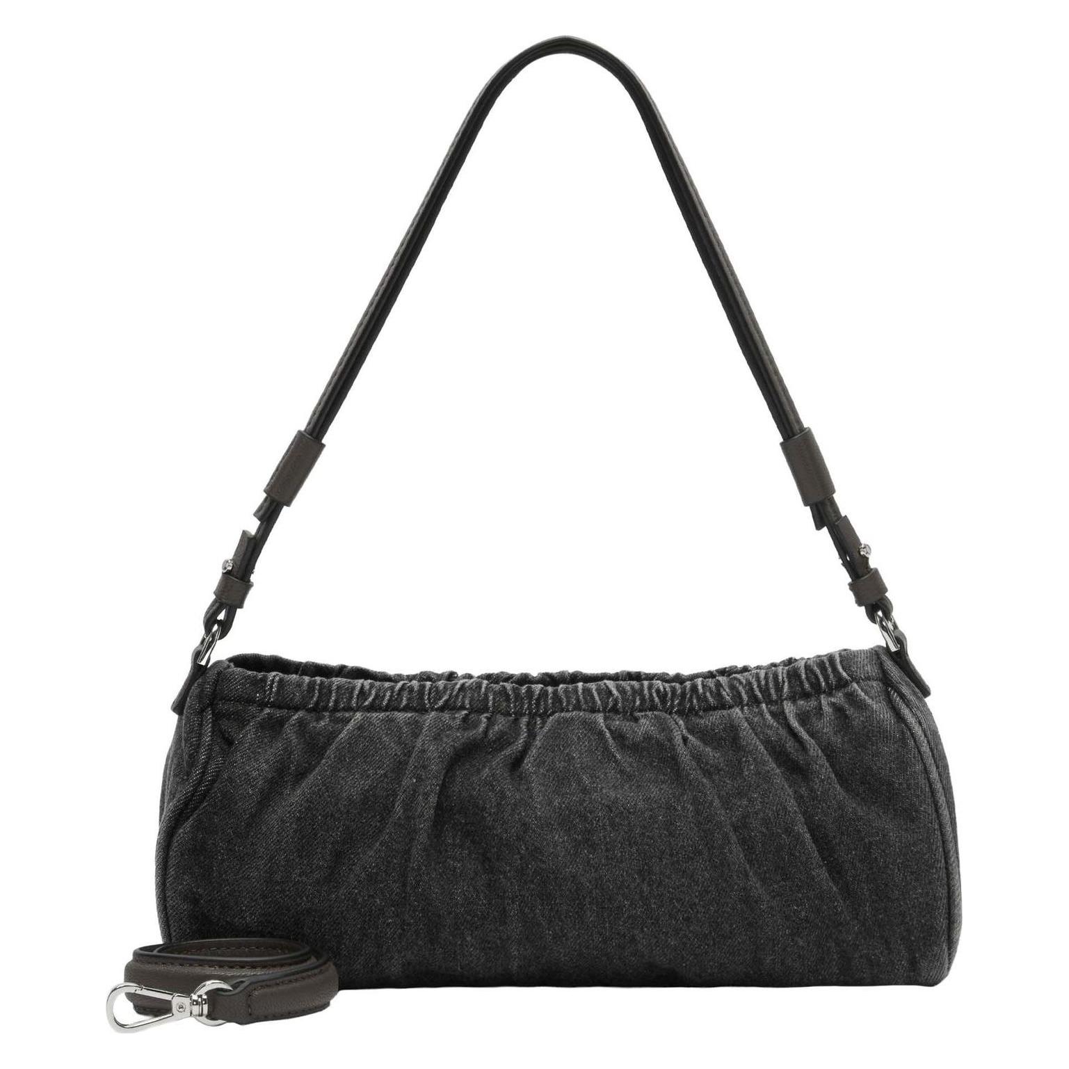 Liebeskind Berlin, Damen, Handtasche, Hobo Kleine Hobo-Bag Aus Denim, Schwarz