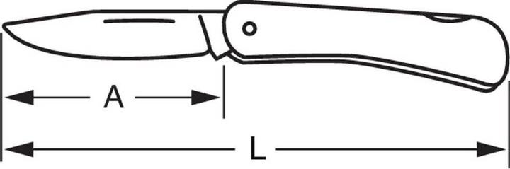 Produktbild Bahco Gebogene Hippe mit Griff aus Edelstahl, 175 mm (7.50 cm)