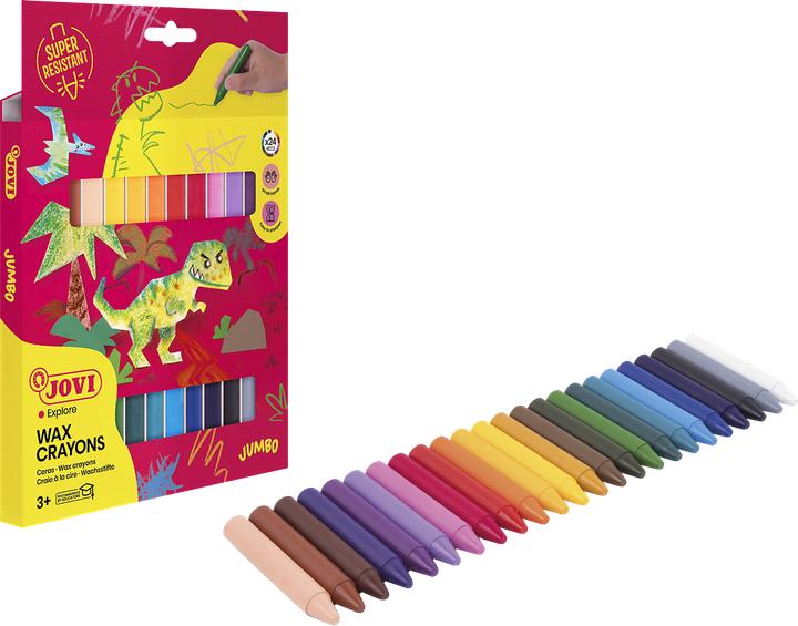 Immagine prodotto Jovi Pastelli a cera Jovicolor tondi PU=24 pezzi colori assortiti (24x)