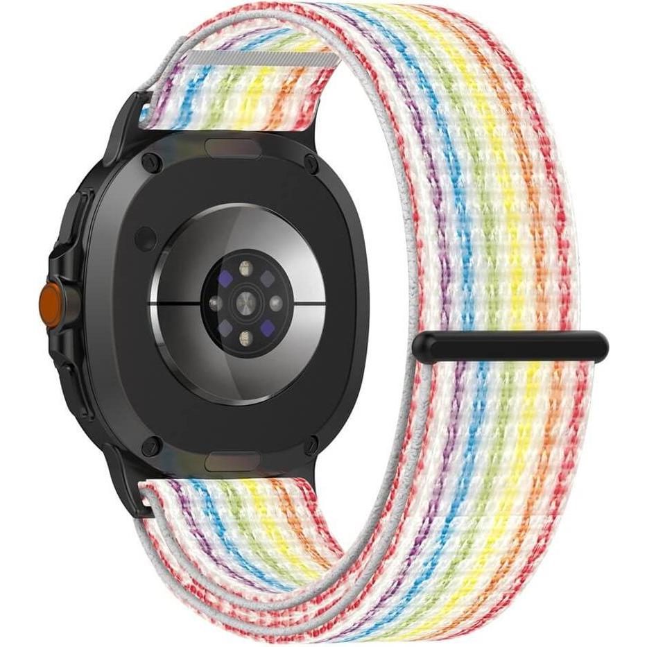 Cover-Discount Samsung Galaxy Watch 8 - Nylon Stoff Band flexibel mit Klett (Nylon), Cinturini per orologi, Multicolore