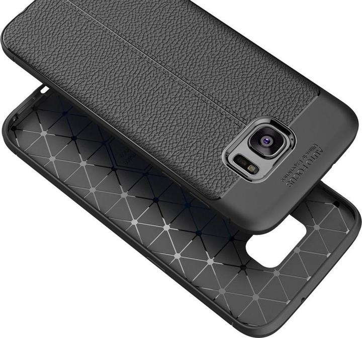 Actual product image König Design Mobile Phone Case for Samsung Galaxy S7 Edge Protective Wallet Cover 360 Case Black (Samsung Galaxy S7 Edge)