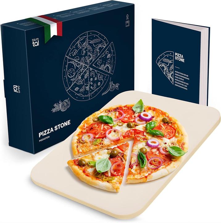 Produktbild Blumtal Pizzastein für Backofen und Grill (38x30 cm)