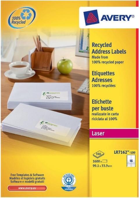 Productafbeelding Avery Recycling adresetiketten