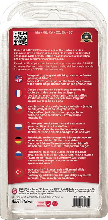 Produktbild Singer Geradstichfuss
