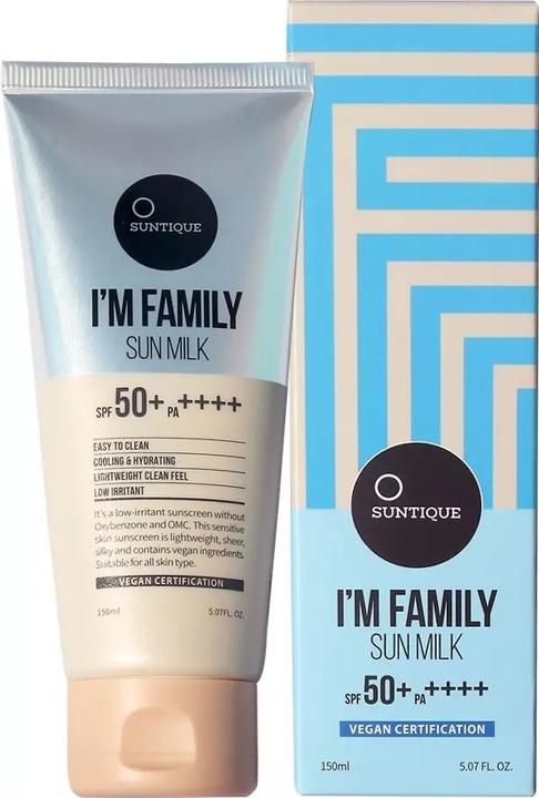Produktbild Suntique I'm family sun milk (SPF 50+, 150 ml)