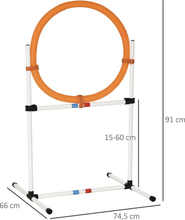 Actual product image PawHut Dog Training Set with Jumping Ring (Agility)