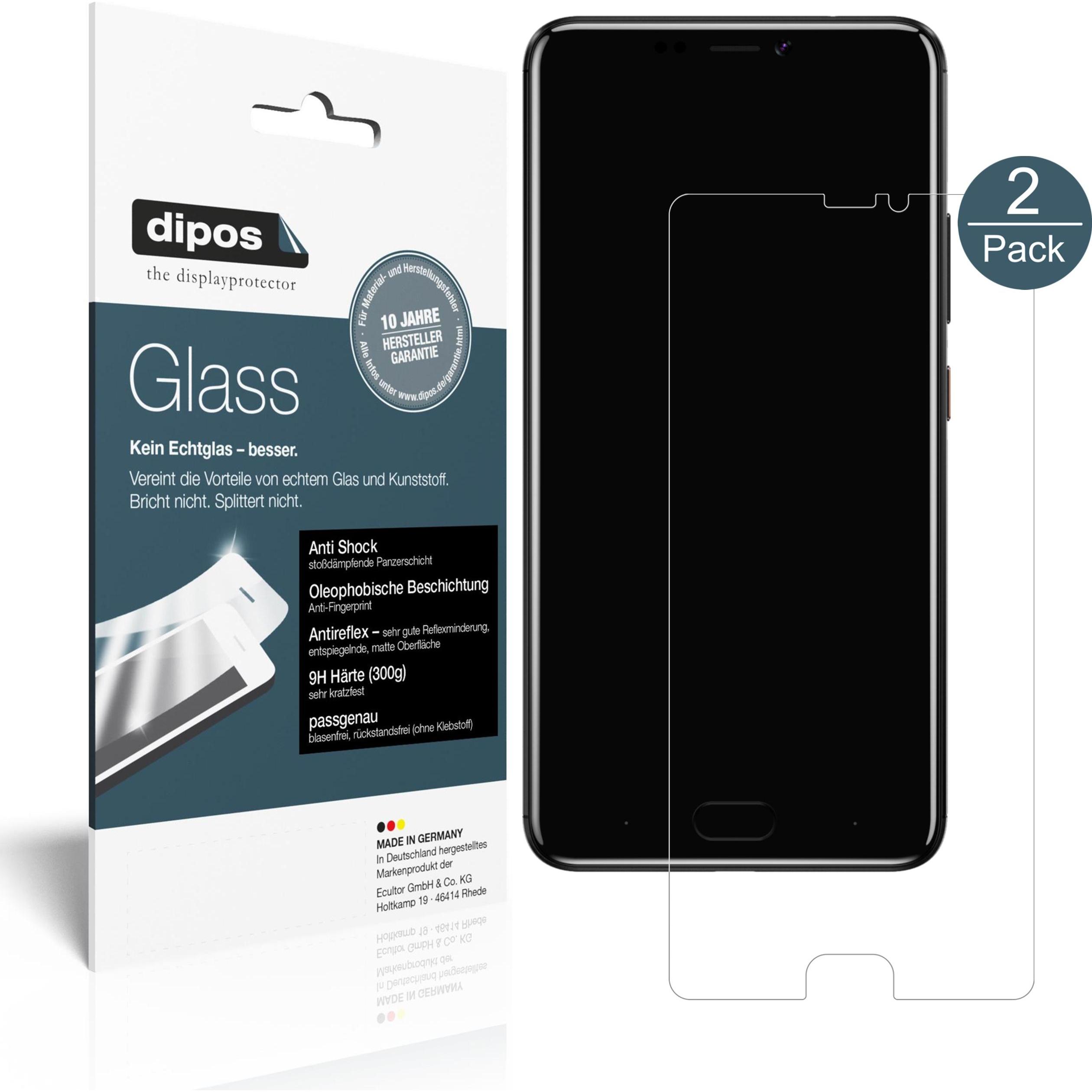 Thumbnail - Dipos Displayschutz Anti-Shock (2 Stück, Gionee A1 lite), Smartphone Schutzfolie, Transparent