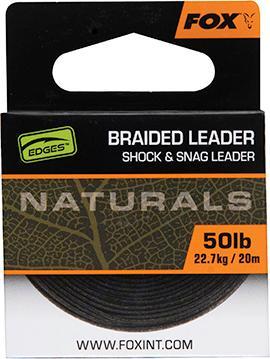 Produktbild Fox Rage 3er-set geflochtene vorfächer naturals leader (18.10 kg)