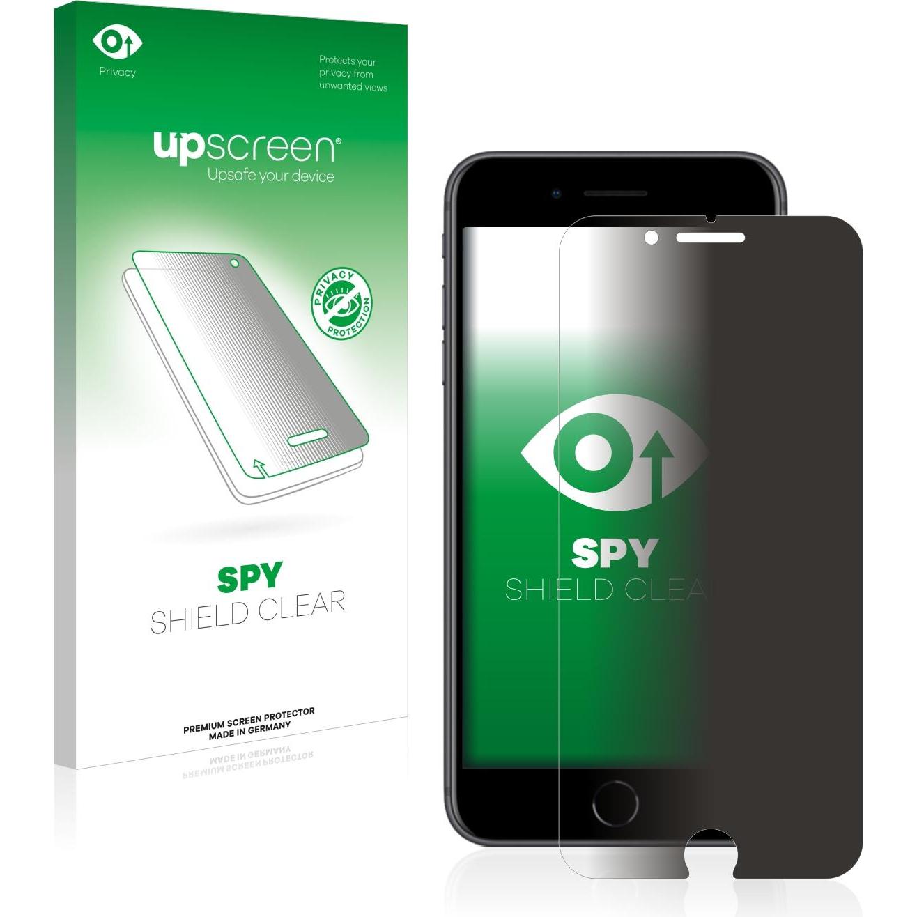 upscreen Spy Shield Blickschutzfolie (1 Stück, Apple iPhone 8 Plus), Smartphone Schutzfolie, Blau