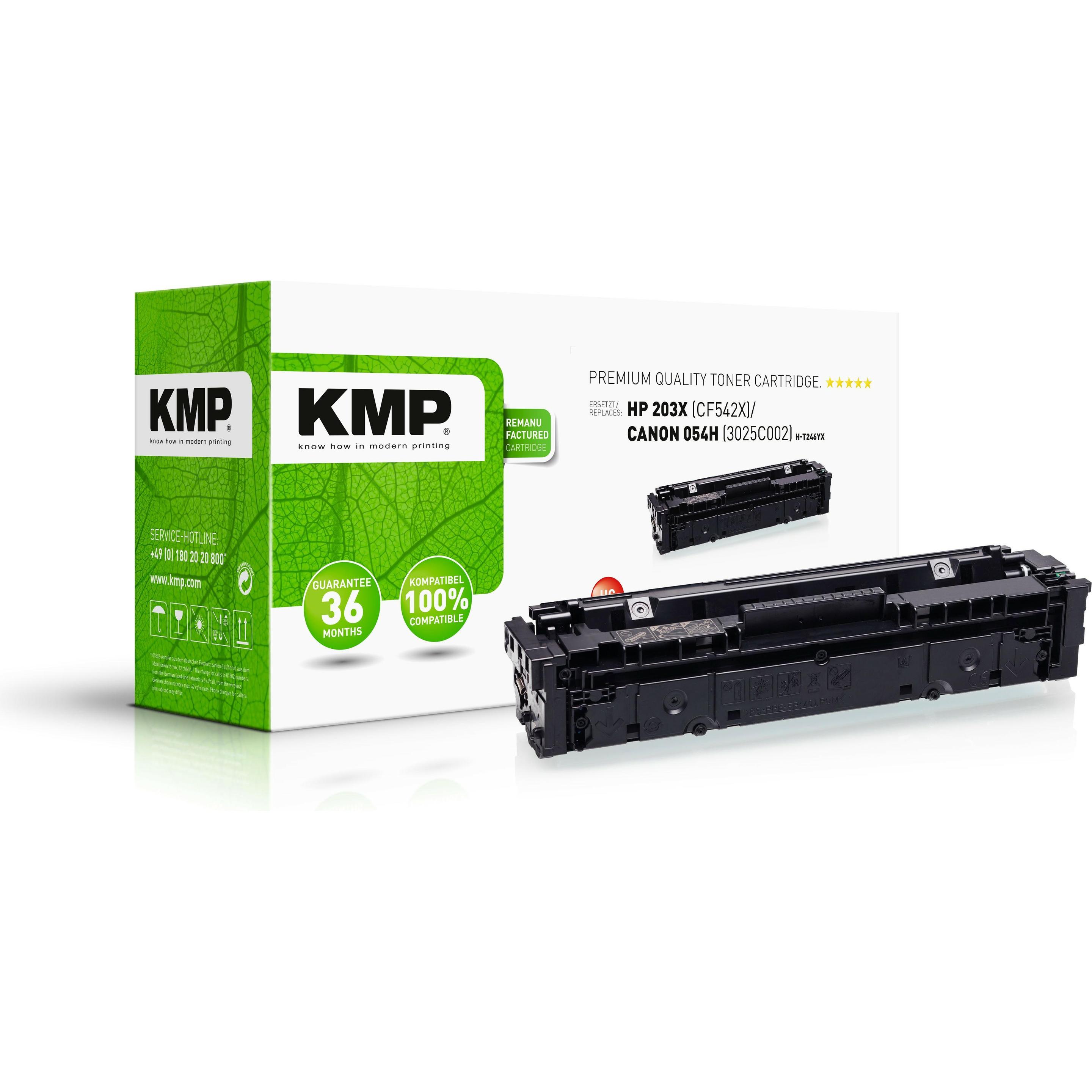 Thumbnail - KMP, Toner, H-T246YX Toner yellow kompatibel mit HP CF 542 X (Y)