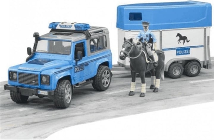 Productafbeelding Bruder Land Rover Defender Politieauto