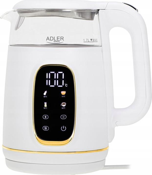 Actual product image Adler 1.7 litre kettle with LED display, temperature control AD 1305WG (1.70 l)