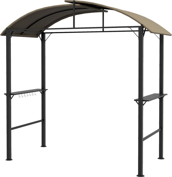 Actual product image Outsunny Barbecue pavilion with storage area and hanging hooks (233 cm, 110 cm)