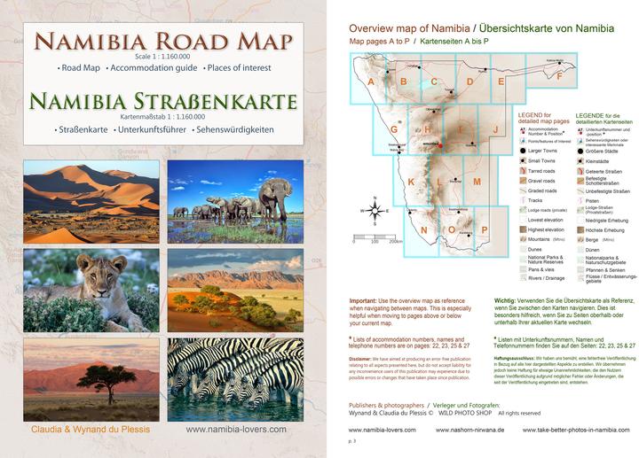 Actual product image Das komplette Kartenset NAMIBIA Plus (4-teilig)