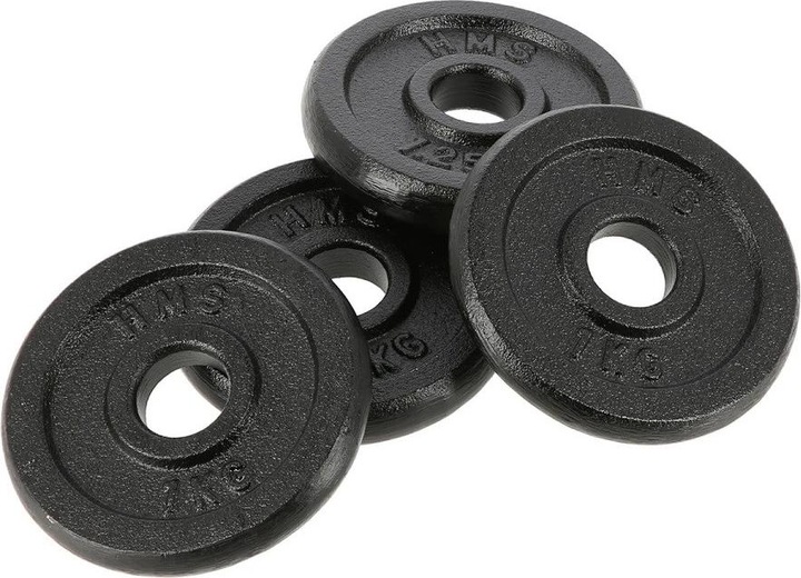 Actual product image HMS Threaded barbell SG01 4 plates (2 x 1 kg)