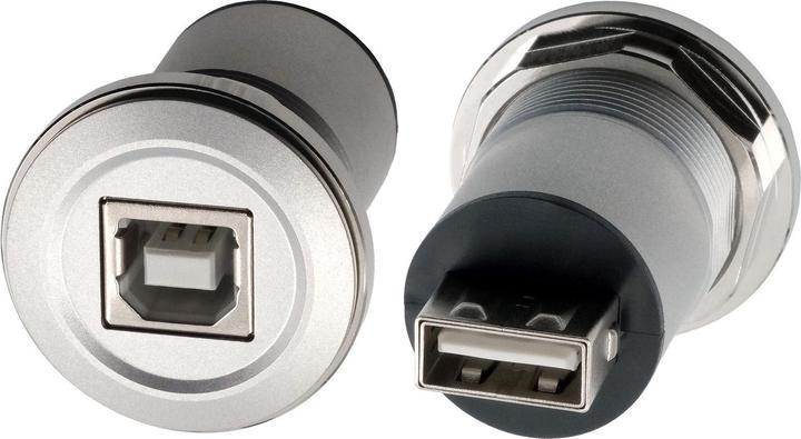 Produktbild Exsys Einbau-Adapter USB-B - USB-A (USB-A, 9 cm)