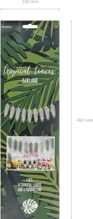 Produktbild Partydeco Blättergirlande Tropical
