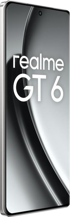 Productafbeelding realme GT6 (256 GB, Vloeibaar Zilver, 6.78", Dubbele SIM, 5G)